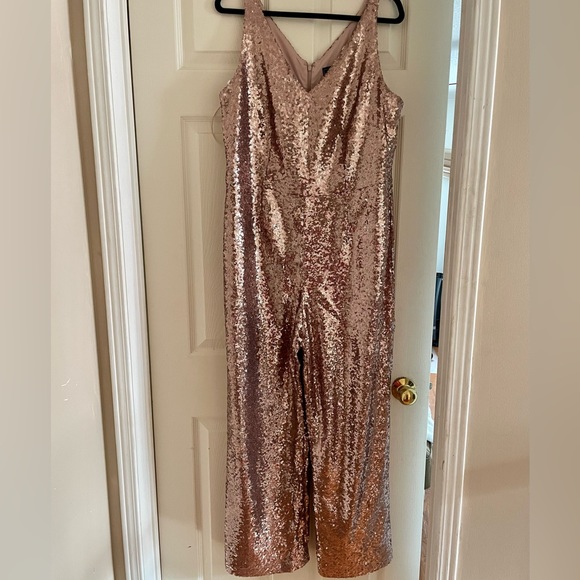 Rose Gold Sequin Jump Suit! - Picture 1 of 6